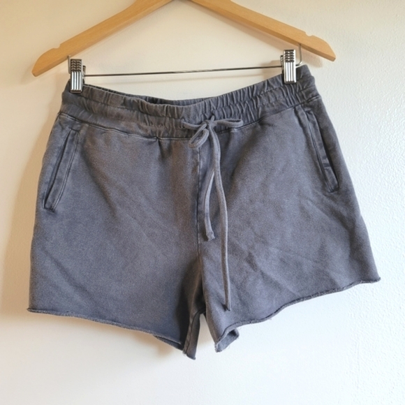 LACAUSA, Soft Fleece Sweat Shorts, Grey, Size‎ Small, NWT - Picture 1 of 5